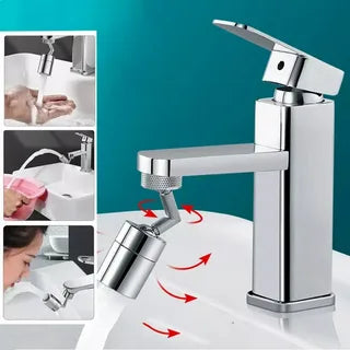1080° Rotating Faucet Extender – Universal Swivel Sink Tap Aerator