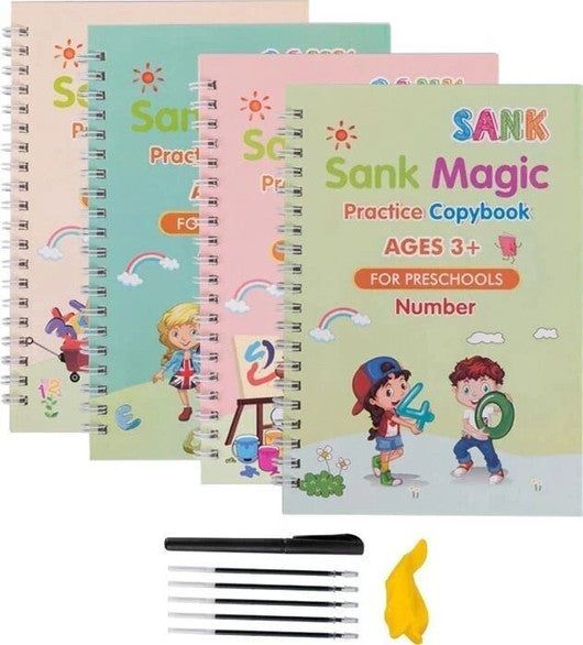 Magic Practice Copybook (4 Book + 10 Refill)