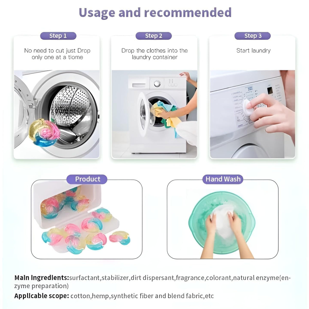4-in-1 Laundry Detergent Pods – 20 Pods