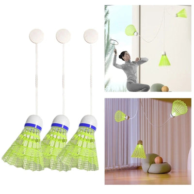 Portable Badminton Trainer – Self-Practice Shuttlecock Rebound Training Set