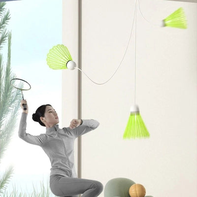 Portable Badminton Trainer – Self-Practice Shuttlecock Rebound Training Set