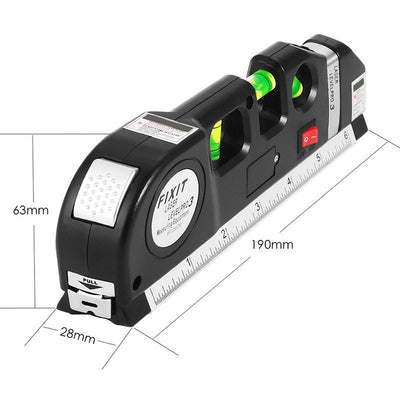 5-in-1 Laser Level with Measuring Tape – Multi-Purpose Alignment Tool