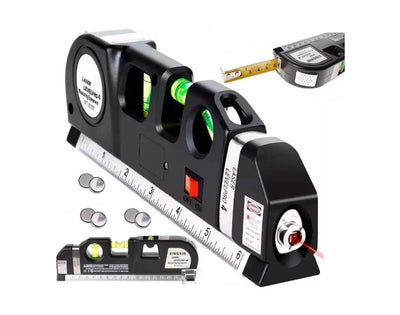 5-in-1 Laser Level with Measuring Tape – Multi-Purpose Alignment Tool