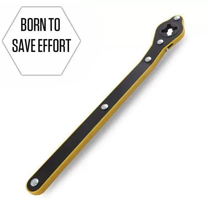Labor-Saving Ratchet Wrench for Car Scissor Jack – Tire Wheel Lug Wrench
