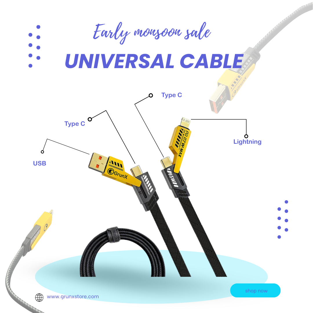 Universal Fast Charging USB Cable – Durable Braided Data & Charging Cable