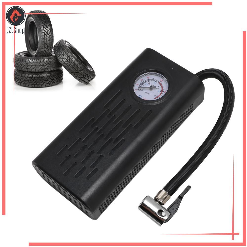 Portable Electric Air Compressor – USB Rechargeable Tire Inflator with Digital Pressure Gauge