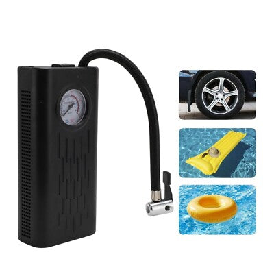 Portable Electric Air Compressor – USB Rechargeable Tire Inflator with Digital Pressure Gauge