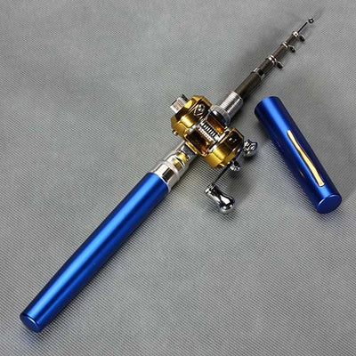 Portable Pocket Fishing Rod & Mini Reel Combo – Camping & Survival Fishing Kit