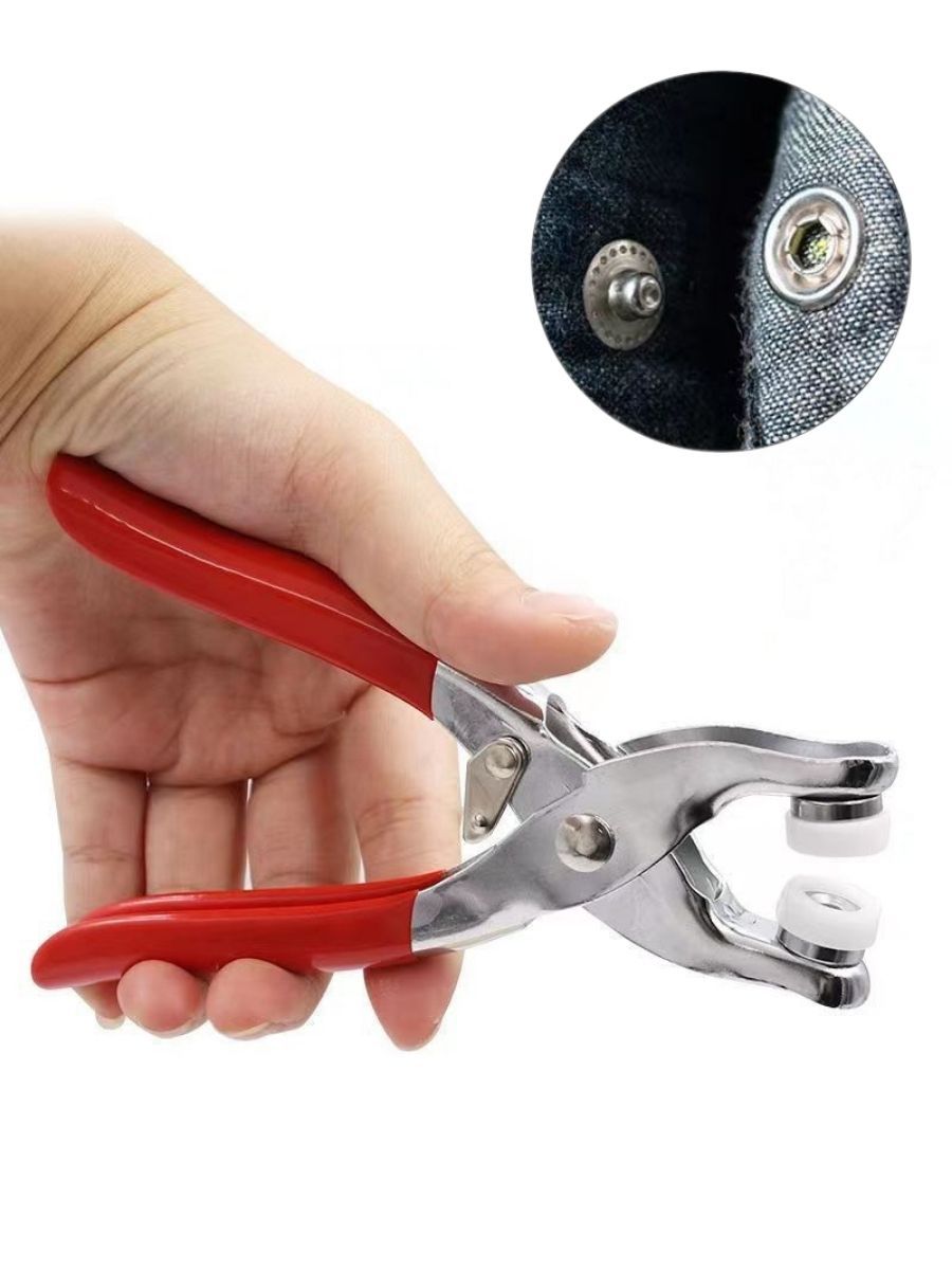 Metal Snap Button Press Pliers Kit – Handheld Snap Fastener Installation Tool