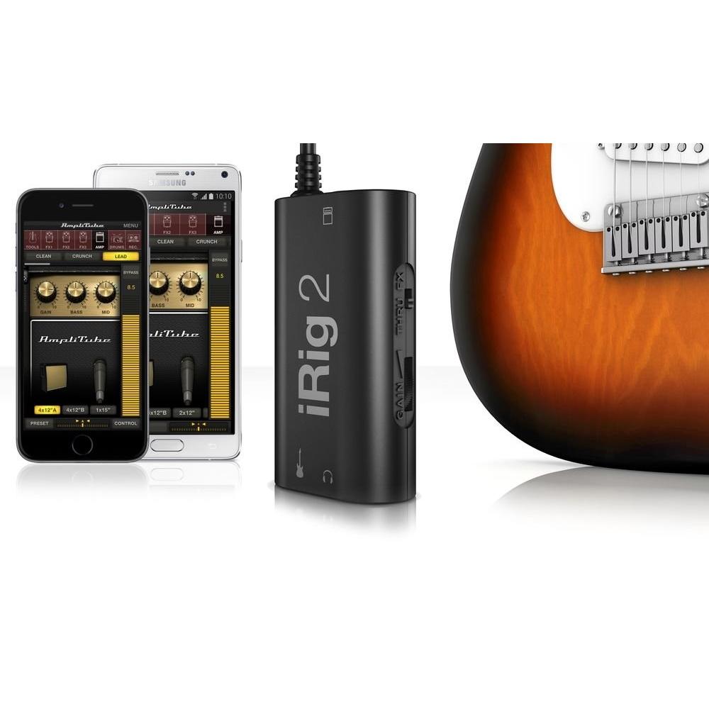 iRig 2 Guitar Audio Interface – Mobile Recording Adapter for Guitar & Bass
