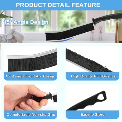 Multi-Purpose Cleaning Gap Brush – Tile Groove & Window Track Dust Brush