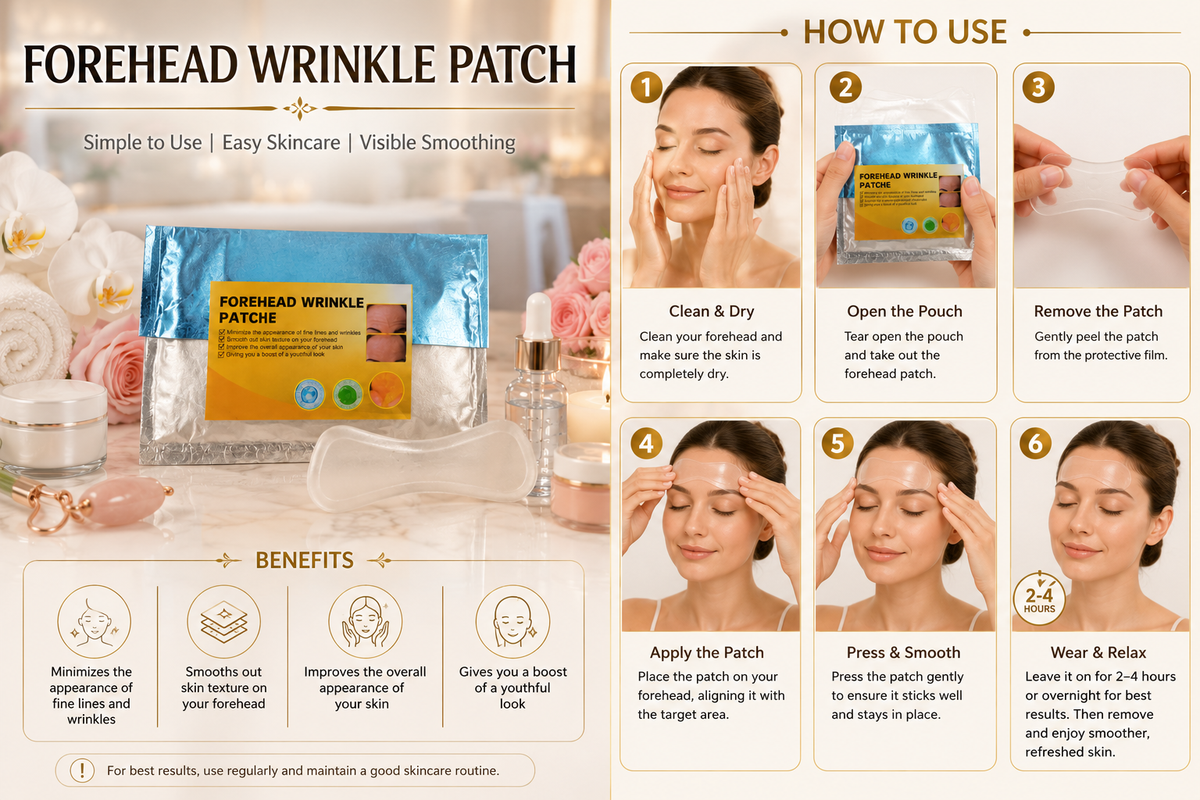 10 Pcs Forehead Wrinkle Patches, Face Wrinkle Patches