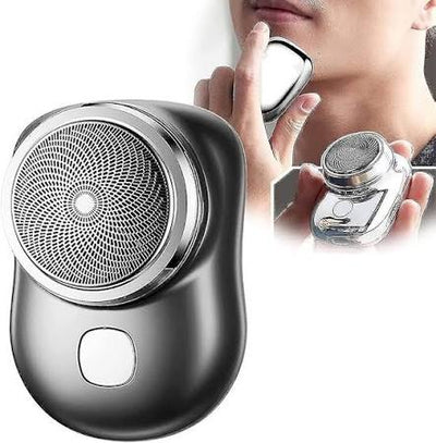 Portable Electric Mini Foil Shaver – USB Rechargeable Compact Travel Beard Trimmer