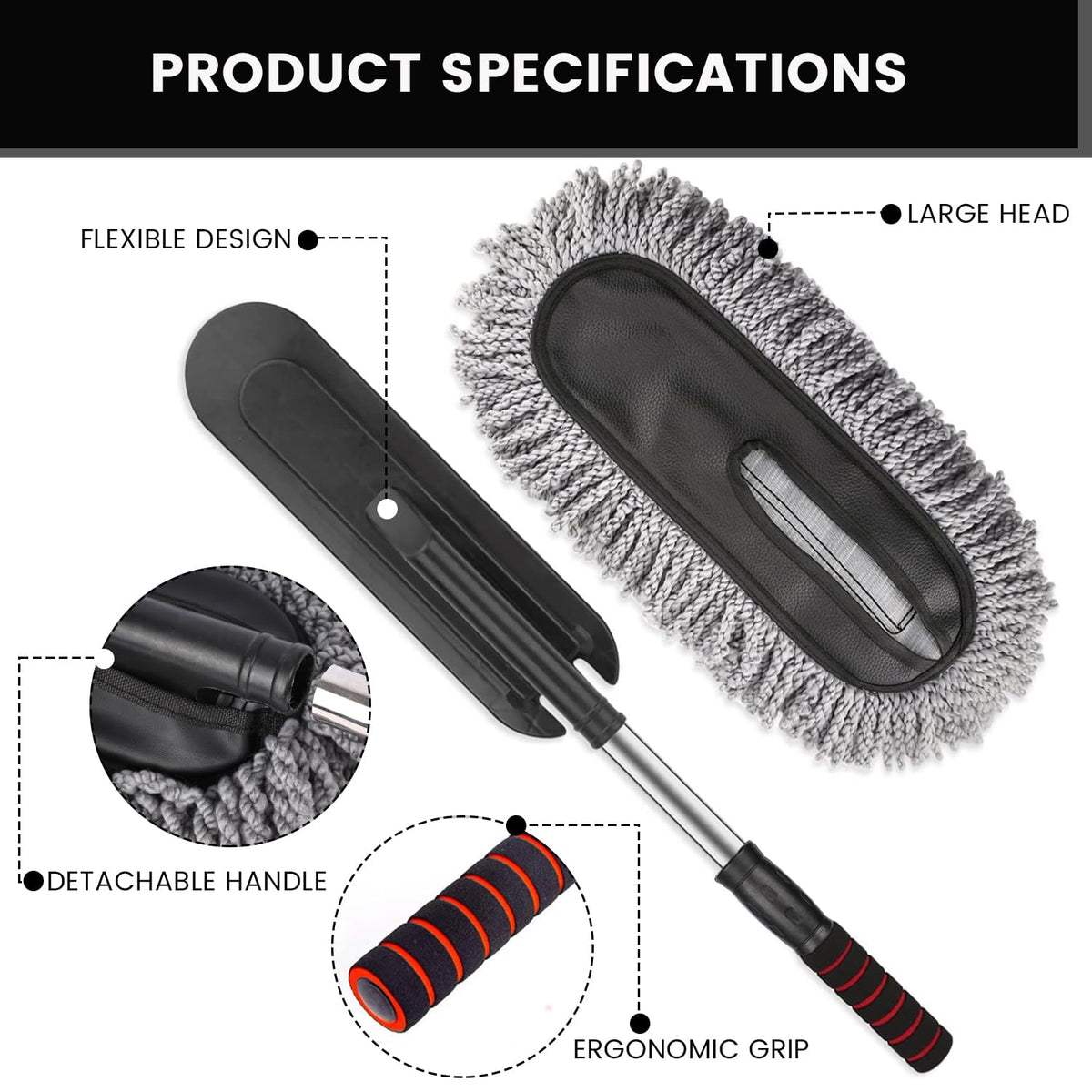 Soft Microfiber Car Duster Brush