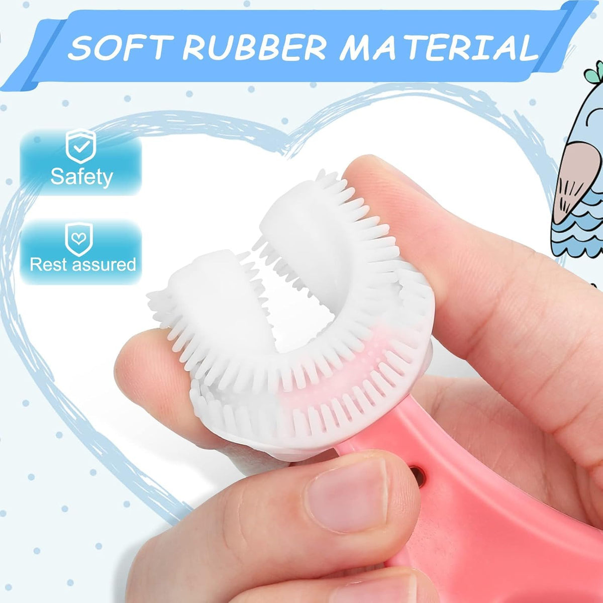 Wrap Type U Shaped Toothbrush (Pack Of 2)