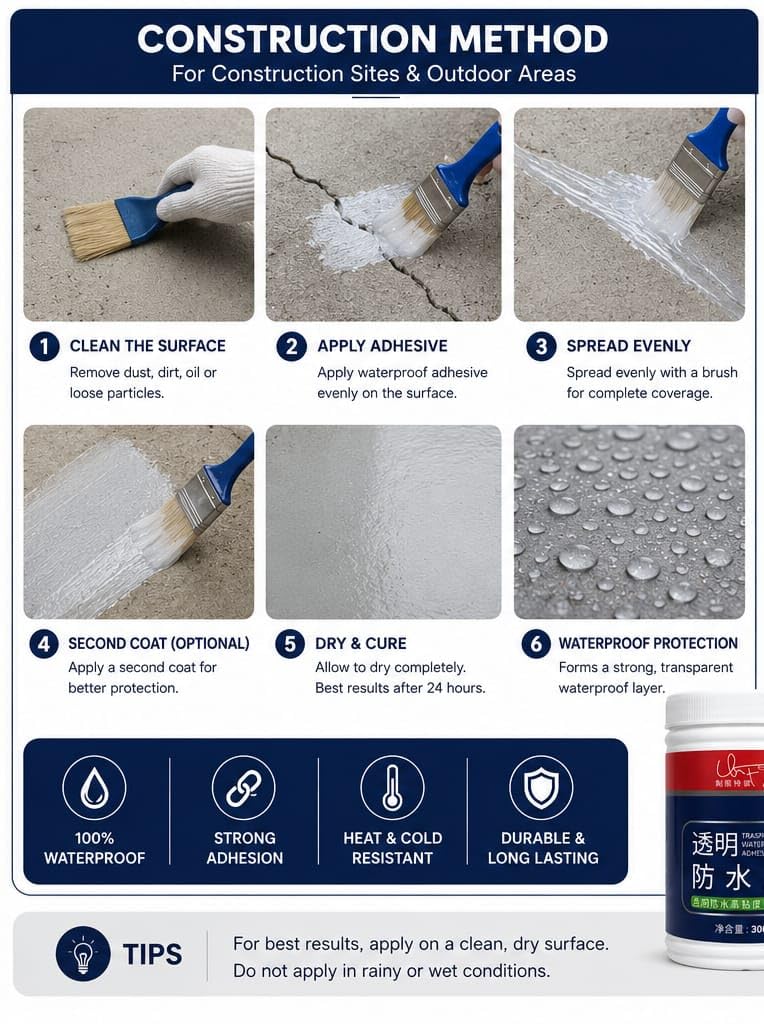 Transparent Waterproof Adhesive