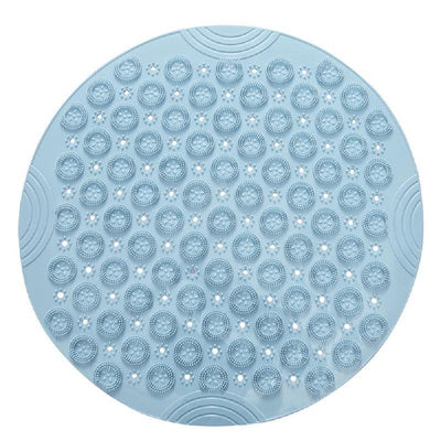 Round Anti Slip Silicone Bath Mat with Suction Cups for Bathroom, Shower & Bathtub, 1 Pc