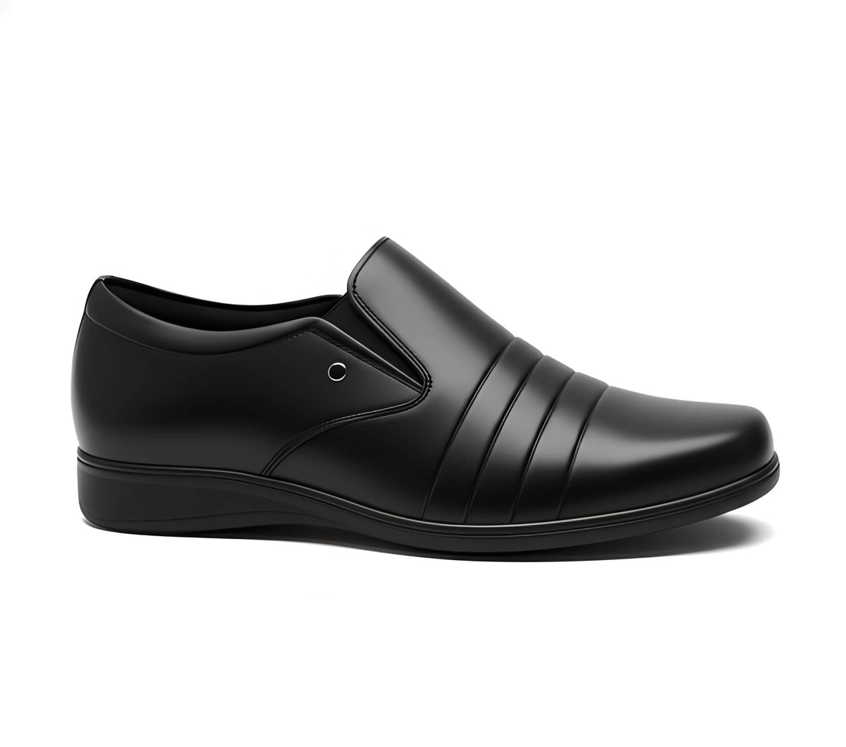 WUGO::Latest Elite Men Formal Shoes| Black Slipo Shoes| Office Shoes For Men's & Boys ( Size-8)
