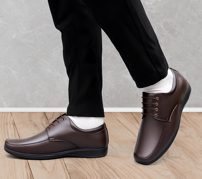 WUGO::Latest Fabulous Men Formal Shoes|Brown Office Shoes|Business Shoes For Men's & Boys(Size-8)