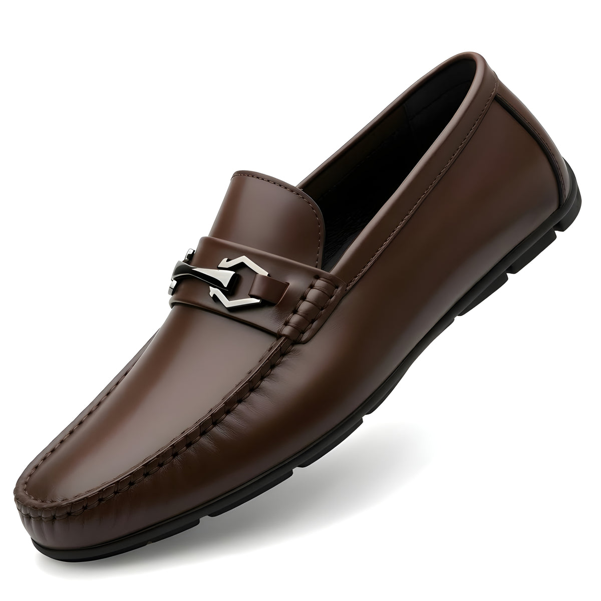 Latest Modern Design Casual Loafers for Men & Boys | Slip-On Daily Wear Shoes (BROWN -9)