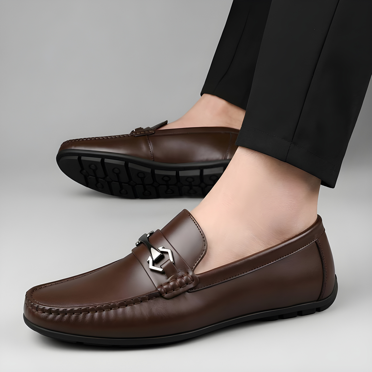 Latest Modern Design Casual Loafers for Men & Boys | Slip-On Daily Wear Shoes (BROWN -9)