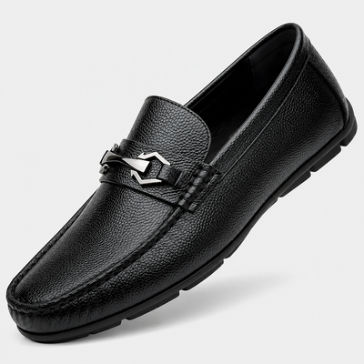 Latest Modern Design Casual Loafers for Men & Boys | Slip-On Daily Wear Shoes (Dot-Black -8)