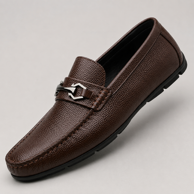 Latest Modern Design Casual Loafers for Men & Boys | Slip-On Daily Wear Shoes (Dot-Brown -7)